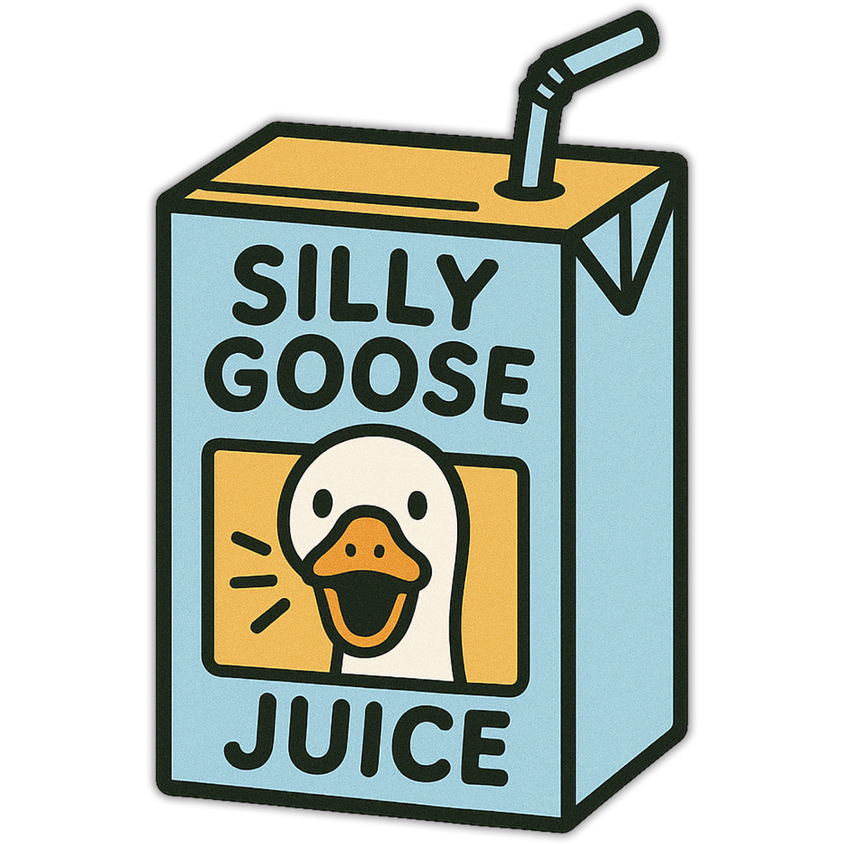 Wholesale ​Silly Goose Juice Sticker - Shady Front