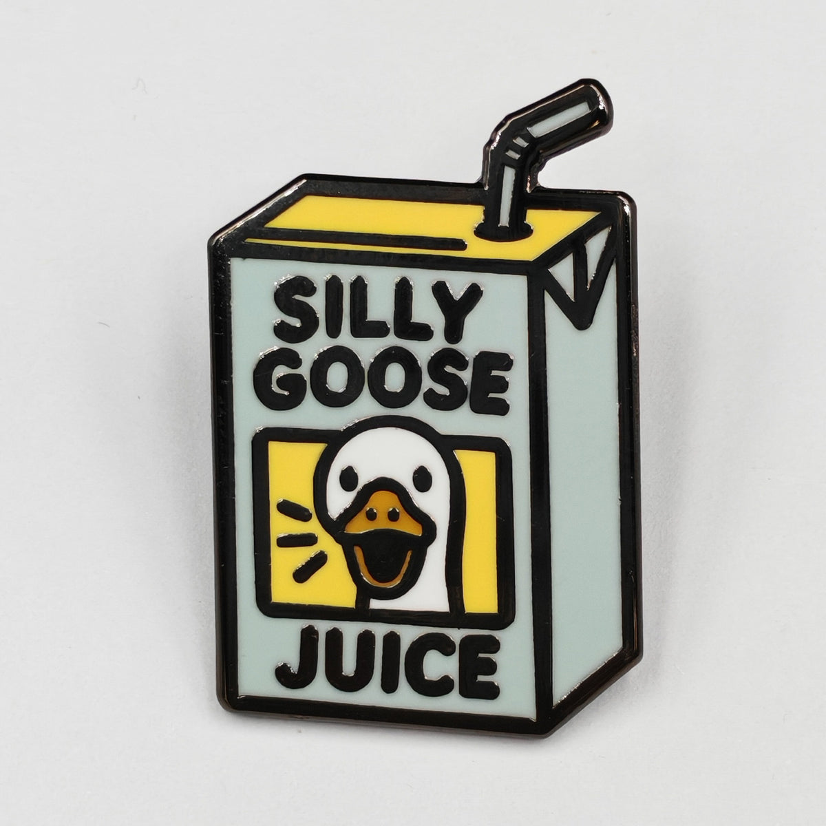 Wholesale ​Silly Goose Juice Enamel Pin - Shady Front