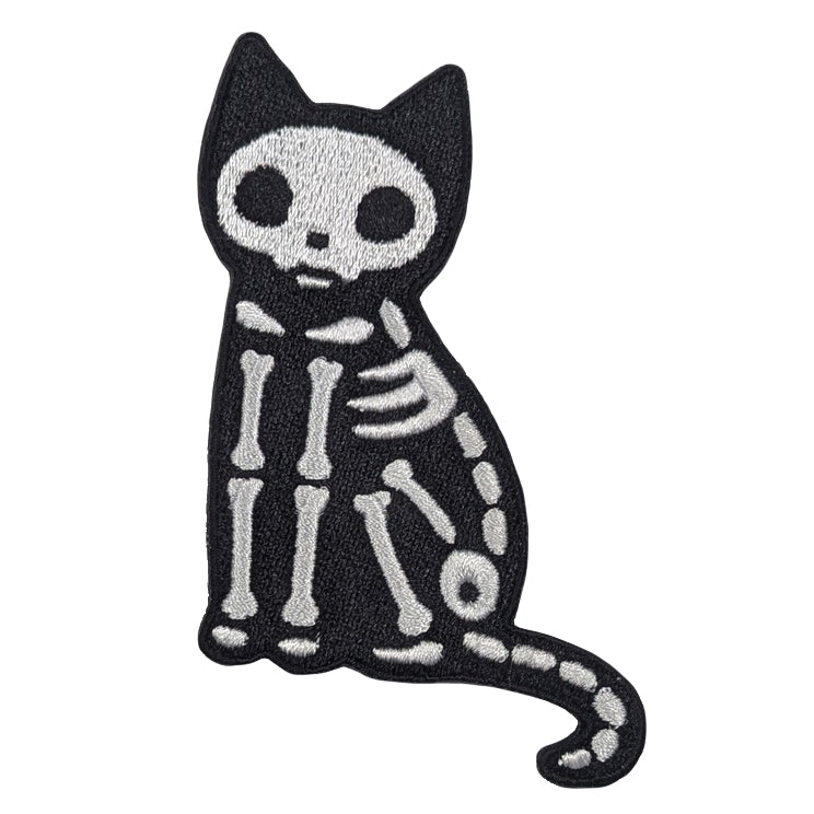 Wholesale ​Skeleton Cat Patch - Shady Front