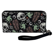 Wholesale ​Coffins and Skulls Clutch Wallet - Shady Front