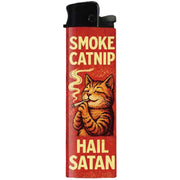 Wholesale ​Smoke Catnip, Hail Satan Lighter - Shady Front