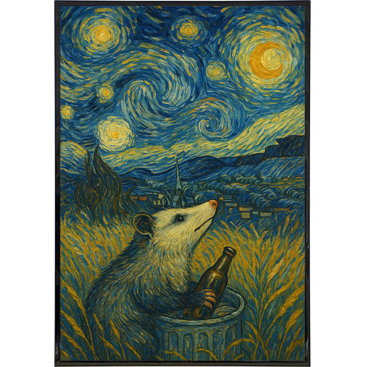 Wholesale ​Starry Night From Another Perspective Original Poster Print - Shady Front