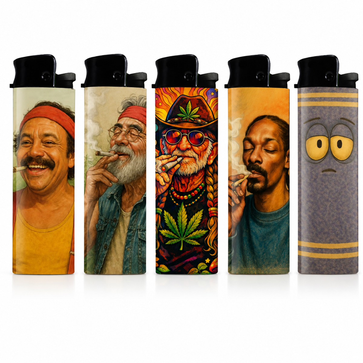 Wholesale ​Stoner Lighter Wholesale 50-Pack w/ Display Tray - Shady Front