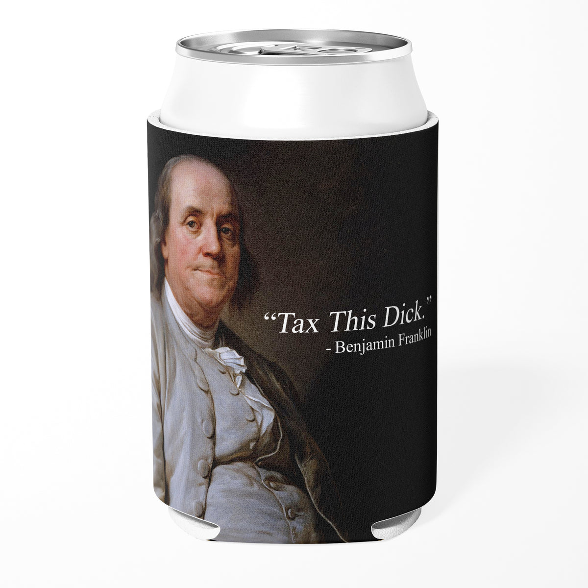 Wholesale ​Tax This D-ck Benjamin Franklin Can Cooler - Shady Front