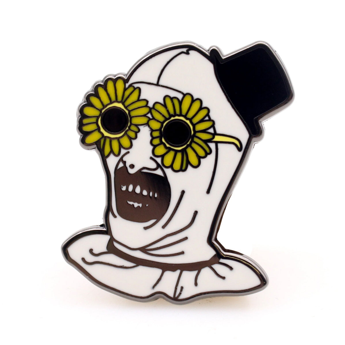 Wholesale ​Terrifier Inspired Art the Clown Enamel Pin - Shady Front