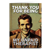 Wholesale ​Thank You for Being My Unpaid Therapist Greeting Card - Shady Front