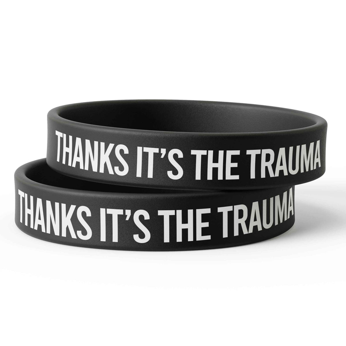 Wholesale ​Thanks, It's the Trauma Silicone Wristband - Shady Front