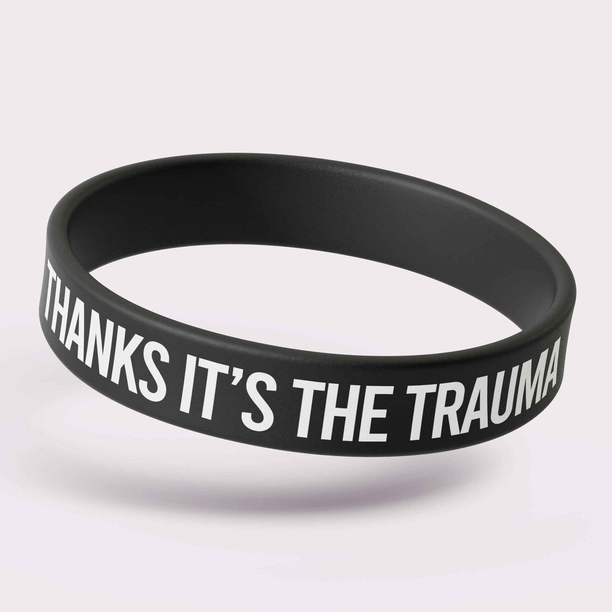 Wholesale ​Thanks, It's the Trauma Silicone Wristband - Shady Front