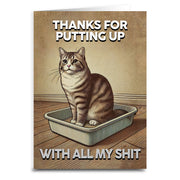 Wholesale ​Thanks for Putting Up with All My Sh-t Greeting Card - Shady Front