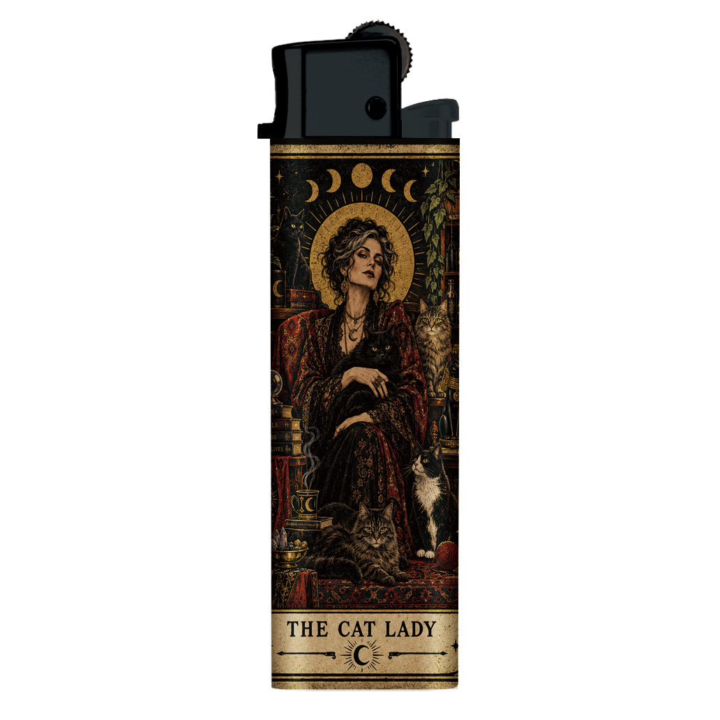 Wholesale The Cat Lady Tarot Lighter - Shady Front