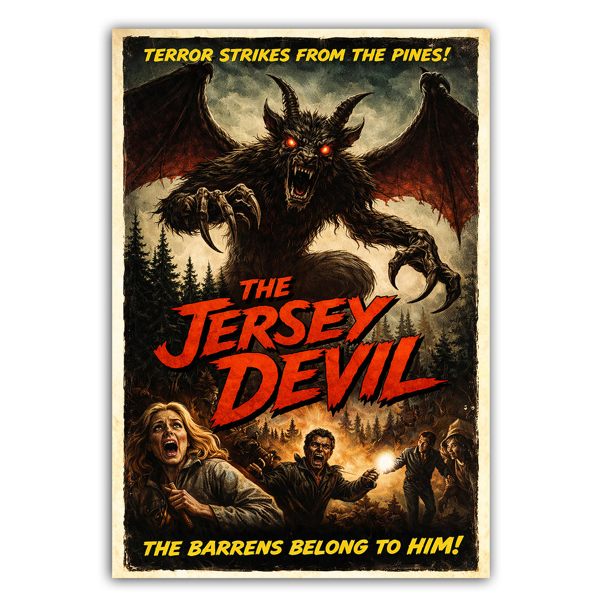 Wholesale ​The Jersey Devil Horror Movie Poster Sticker - Shady Front