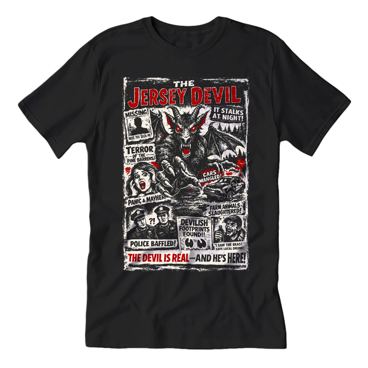 Wholesale ​The Jersey Devil: It Stalks at Night T-Shirt - Shady Front