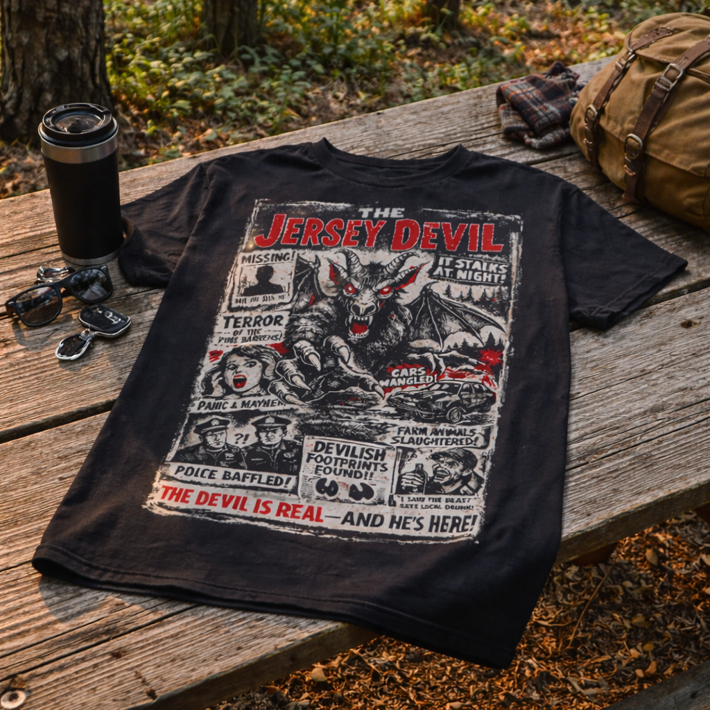 Wholesale ​The Jersey Devil: It Stalks at Night T-Shirt - Shady Front