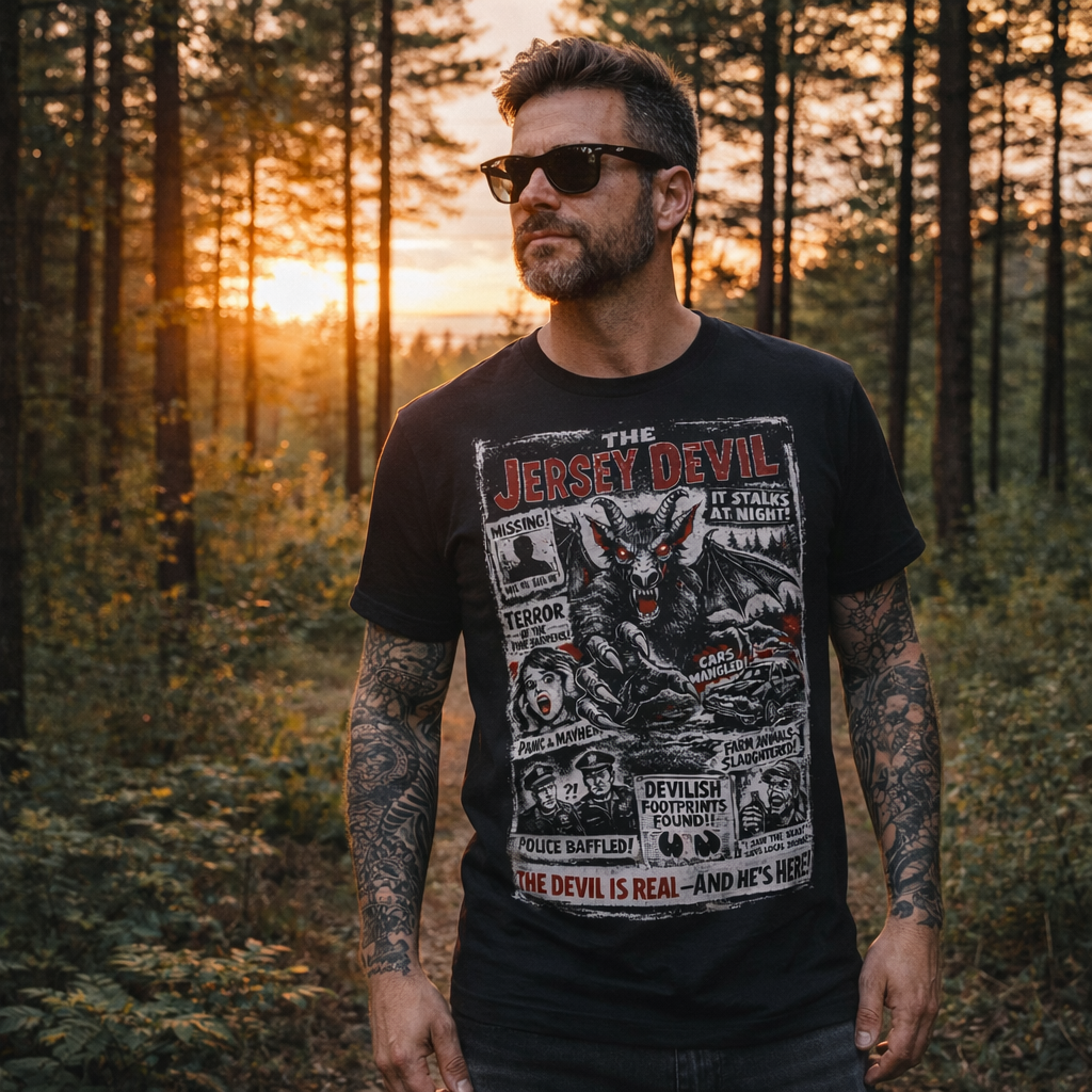 Wholesale ​The Jersey Devil: It Stalks at Night T-Shirt - Shady Front
