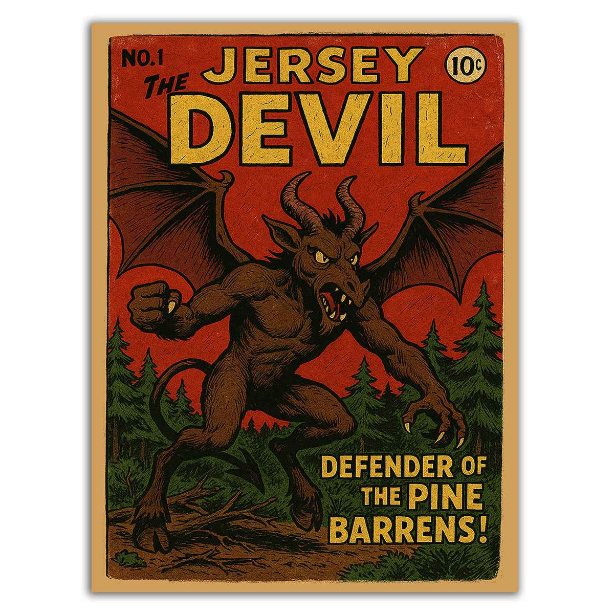 Wholesale ​Jersey Devil Number One Sticker - Shady Front