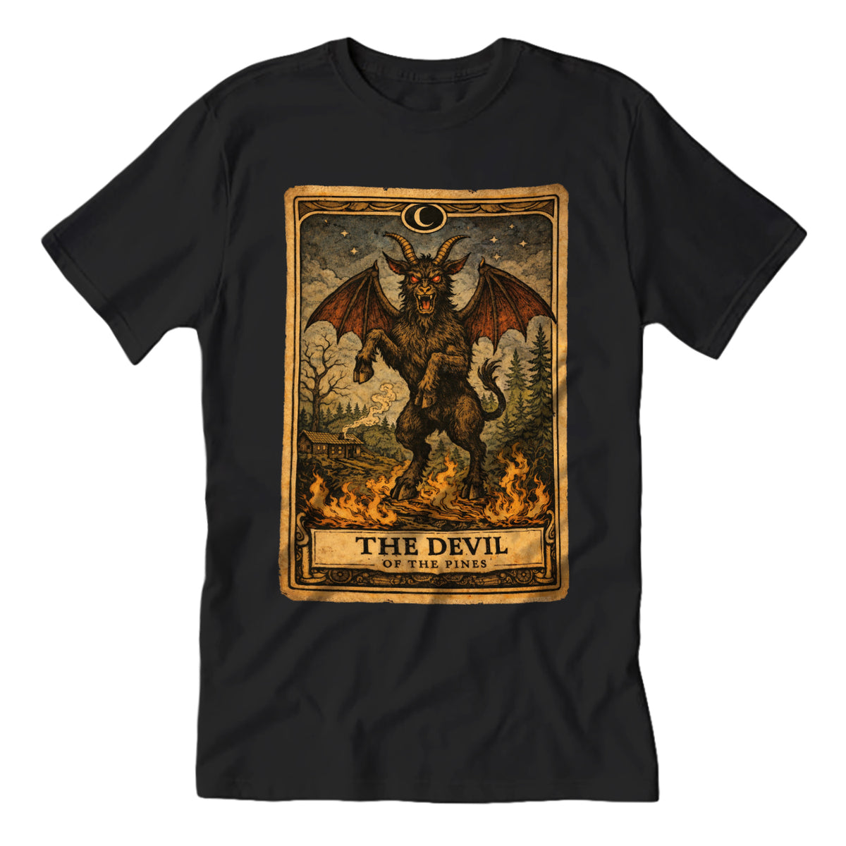 Wholesale ​The Jersey Devil Tarot Card T-Shirt - Shady Front