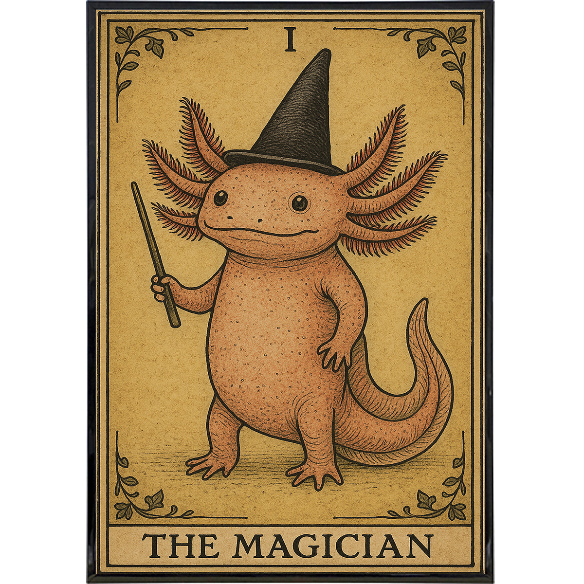 Wholesale ​The Axolotl Magician Tarot Card Original Poster Print - Shady Front