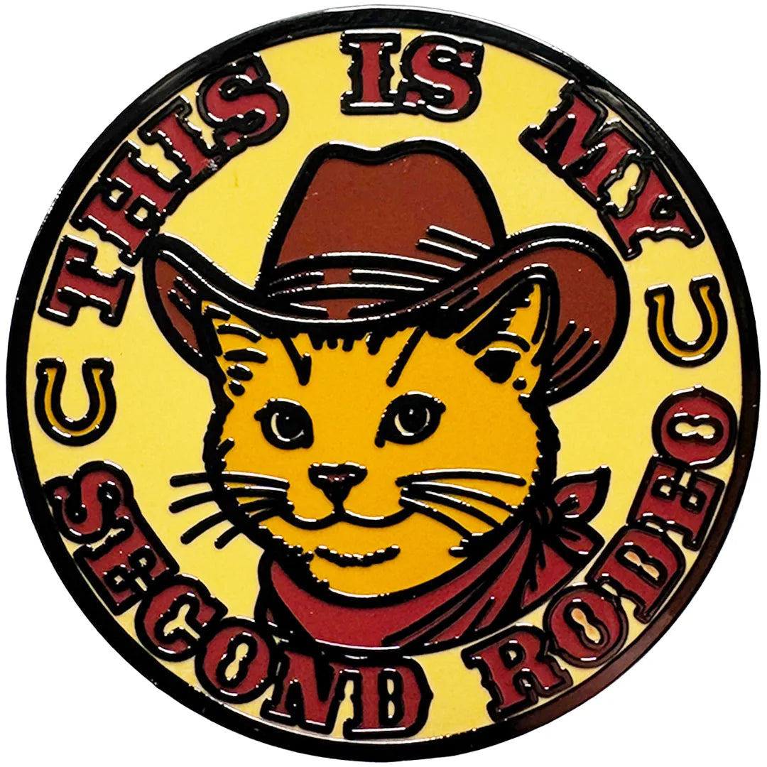 Wholesale ​This is My Second Rodeo Enamel Pin - Shady Front