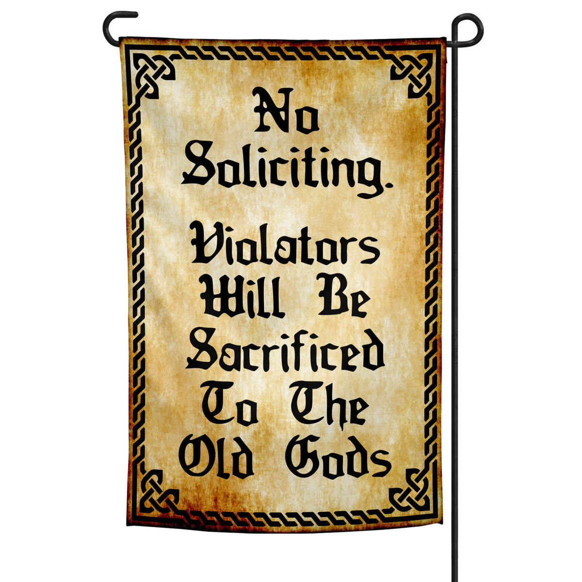 Wholesale ​Violators Will Be Sacrificed Garden Flag - Shady Front