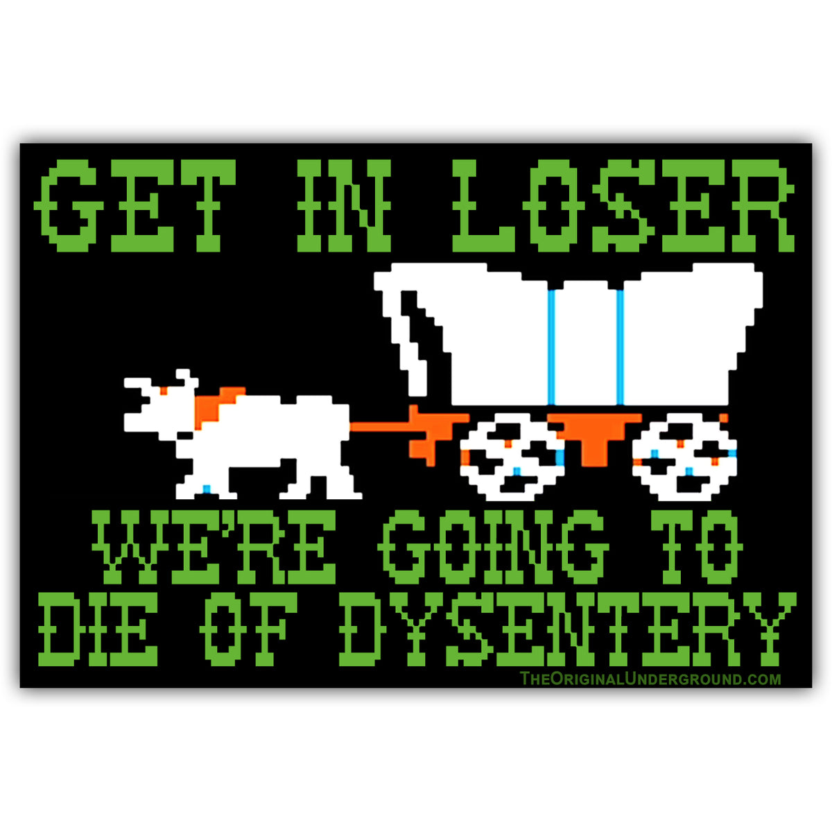 Wholesale ​We're Going to Die of Dysentery "Oregon Trail" Flexible Magnet - Shady Front