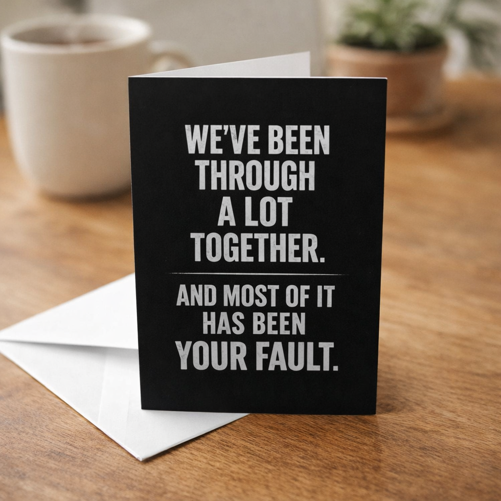 Wholesale ​We've Been Through a Lot Together Card - Shady Front
