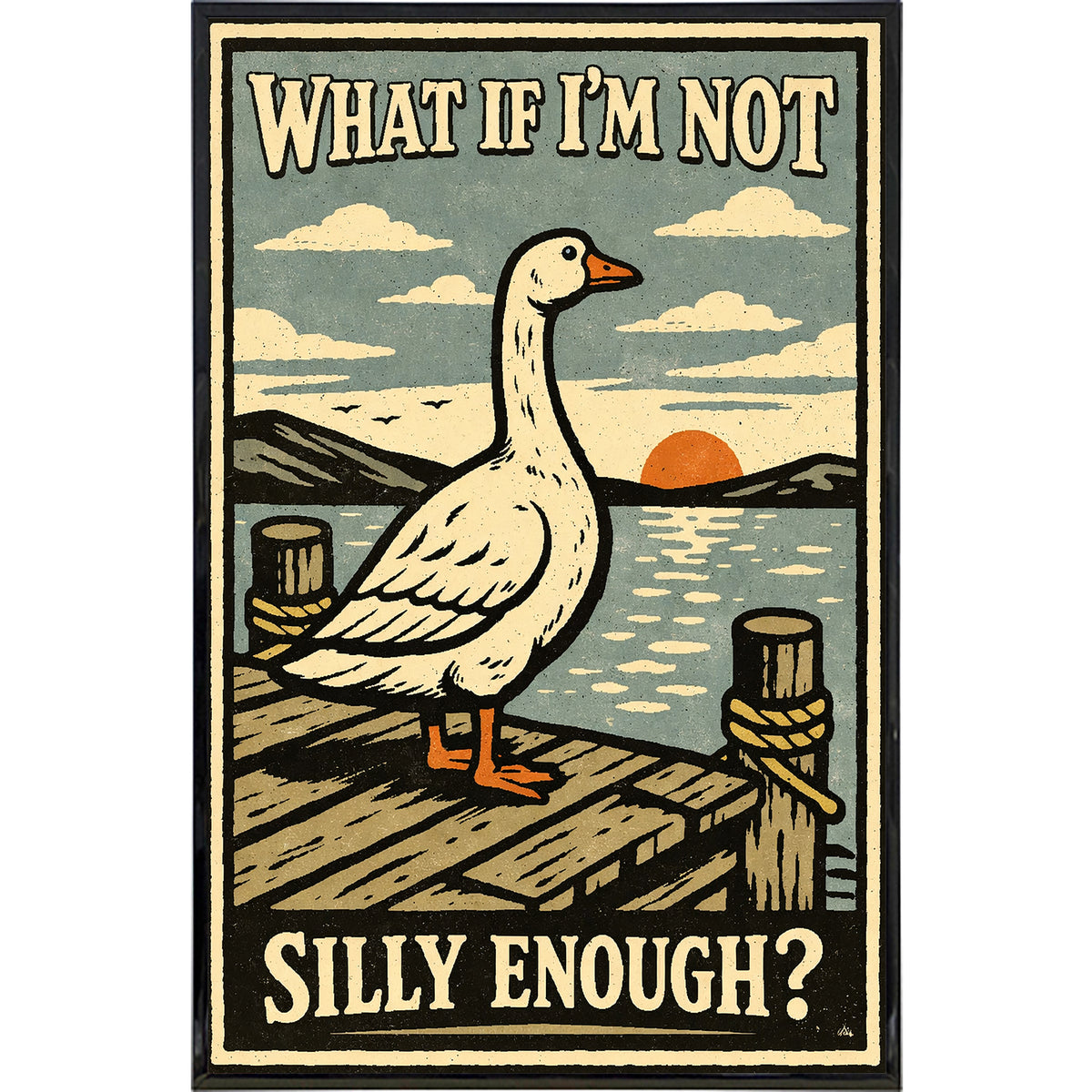 Wholesale ​What If I'm Not Silly Enough Print - Shady Front