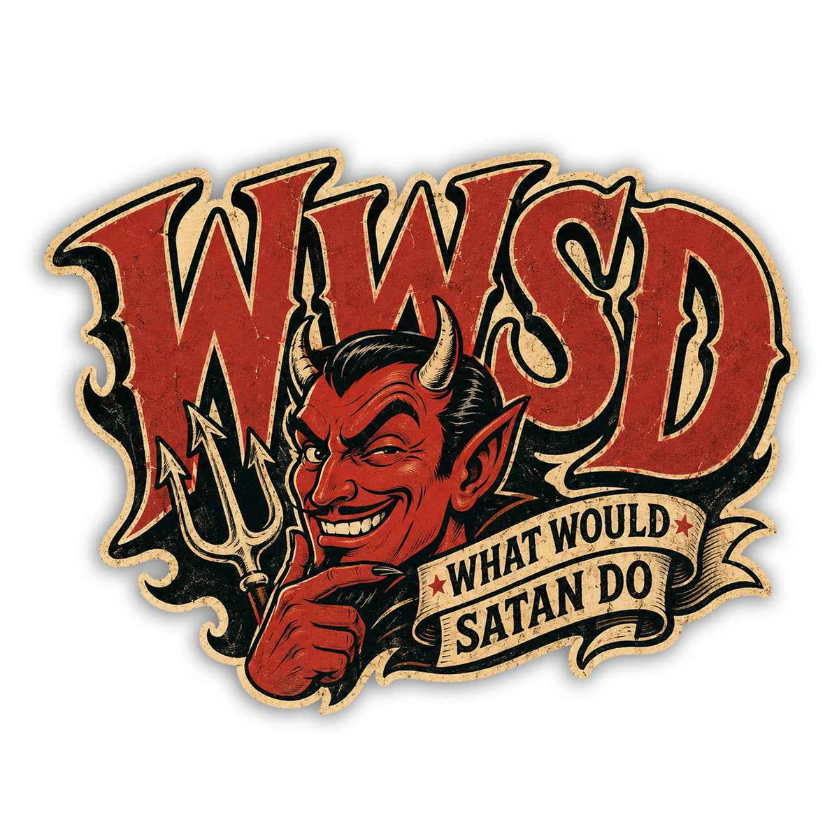 Wholesale ​What Would Satan Do Sticker - Shady Front