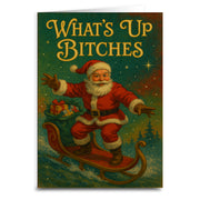Wholesale ​What's Up B-tches Christmas Card - Shady Front