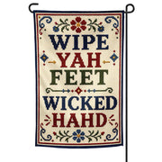 Wholesale ​Wipe Yah Feet Wicked Hahd Garden Flag - Shady Front