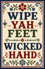Wholesale ​Wipe Yah Feet Wicked Hahd Print - Shady Front