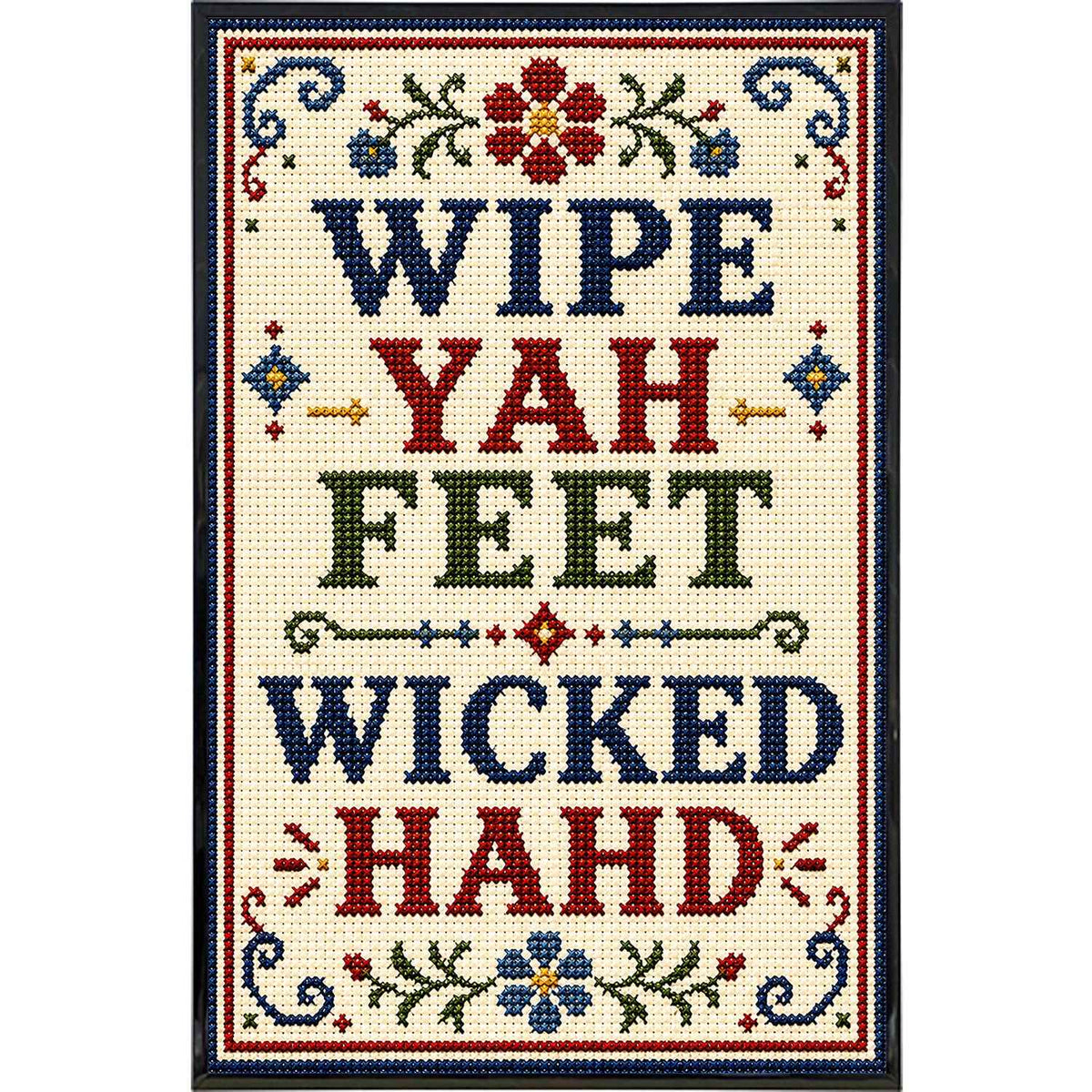 Wholesale ​Wipe Yah Feet Wicked Hahd Print - Shady Front