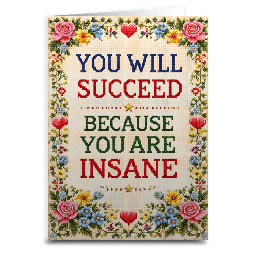 Wholesale ​You Will Succeed Because You're Insane Card - Shady Front
