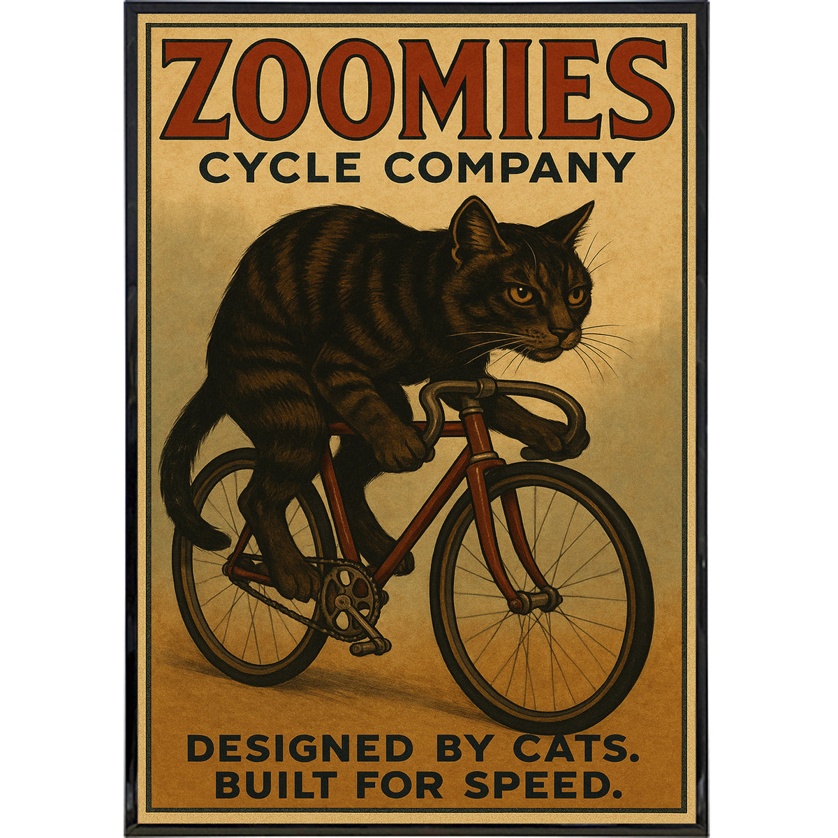 Wholesale ​Zoomies Cycle Company Poster Print - Shady Front