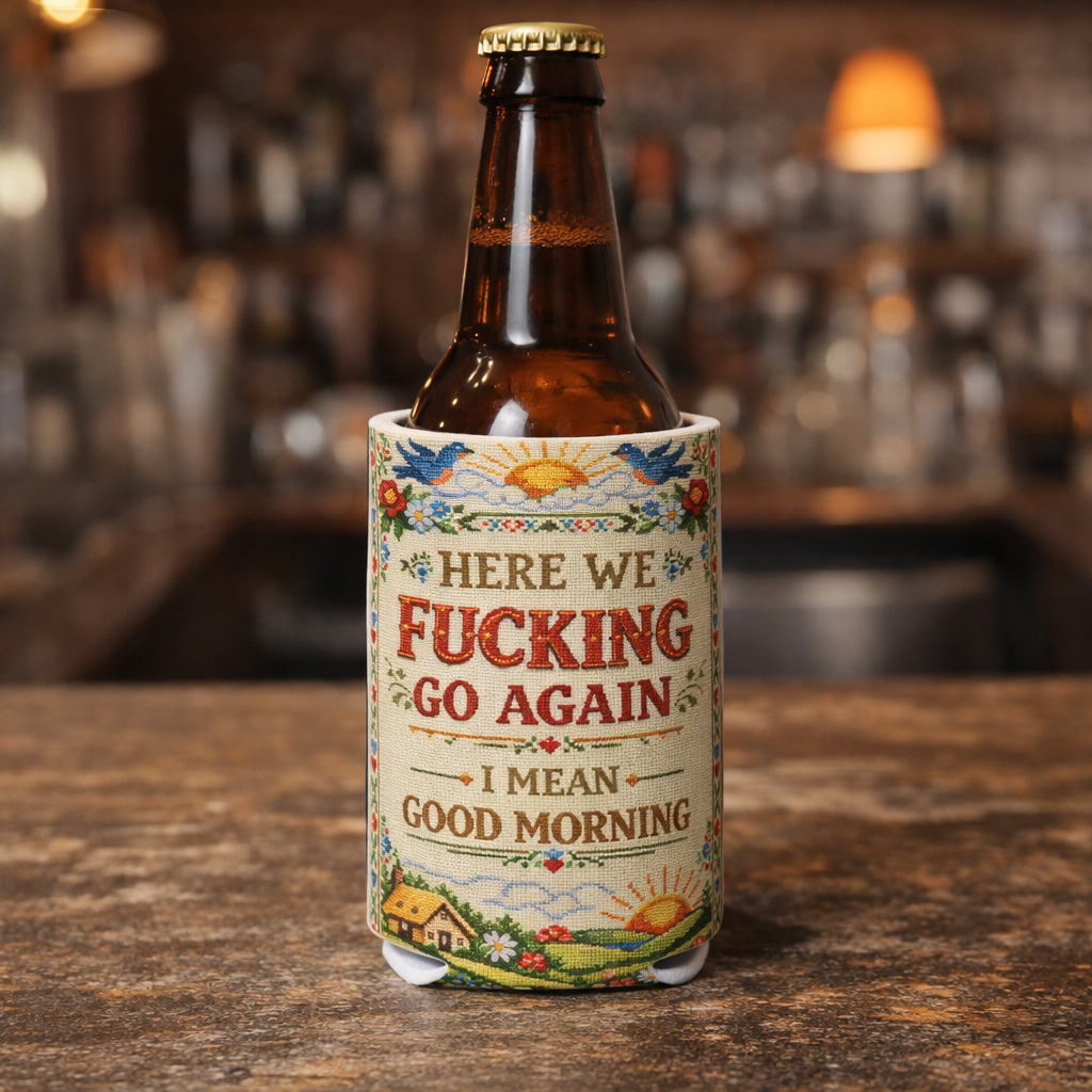 Wholesale ​Here We Go Again Can Cooler - Shady Front