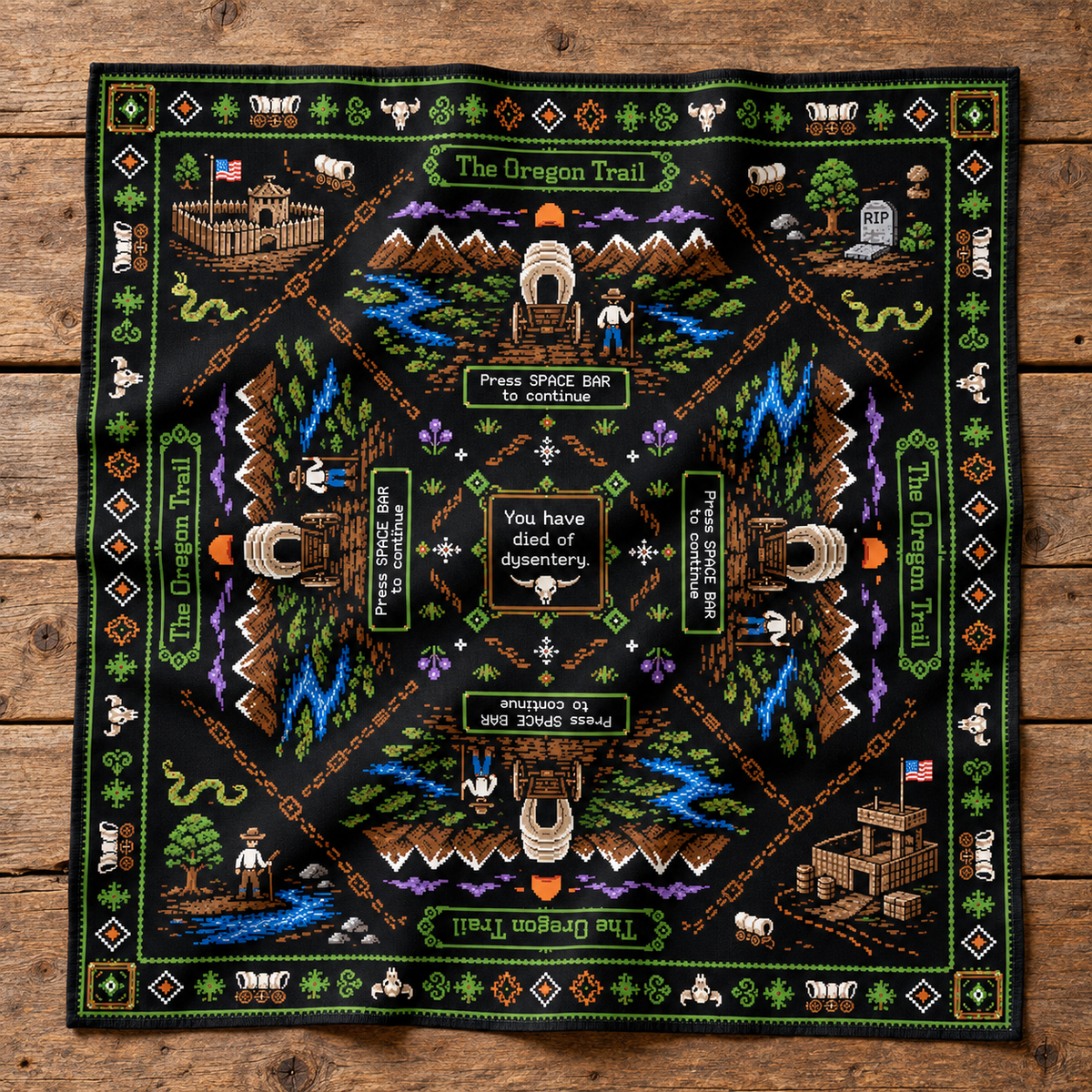 Wholesale ​You Have Died of Dysentery Bandana - Shady Front
