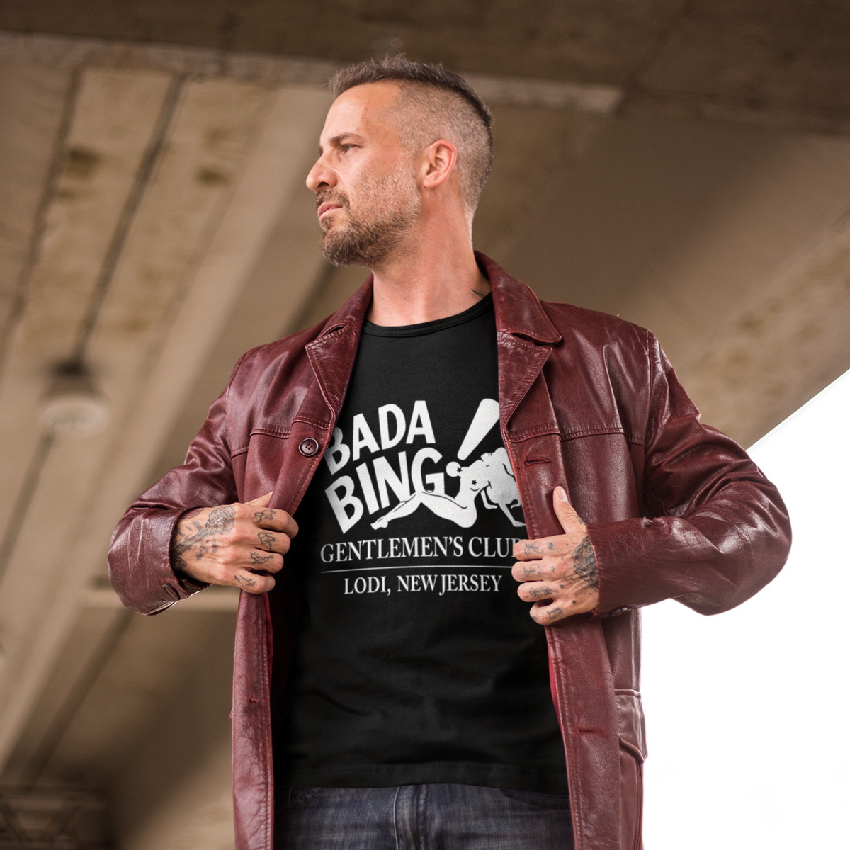 Wholesale ​Bada Bing Gentlemen's Club T-Shirt - Shady Front