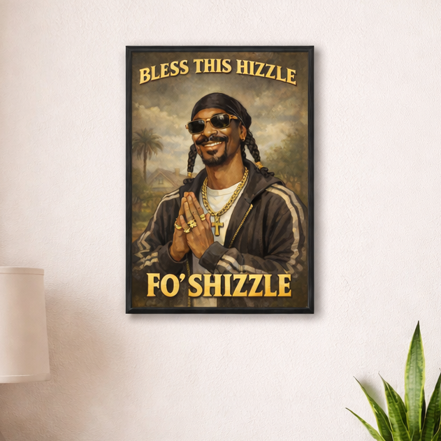 Wholesale ​Bless This Hizzle Fo Shizzle Print - Shady Front