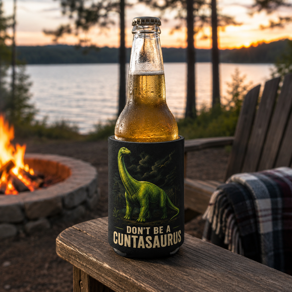 Wholesale ​Don't Be a Cuntasauraus Can Cooler - Shady Front