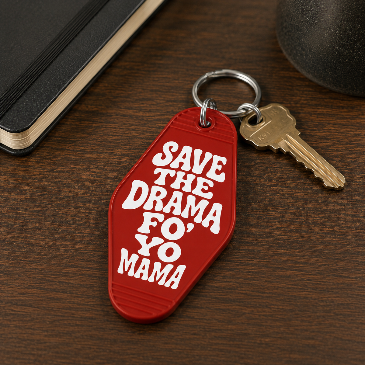 Wholesale ​Save the Drama Room Keychain - Shady Front