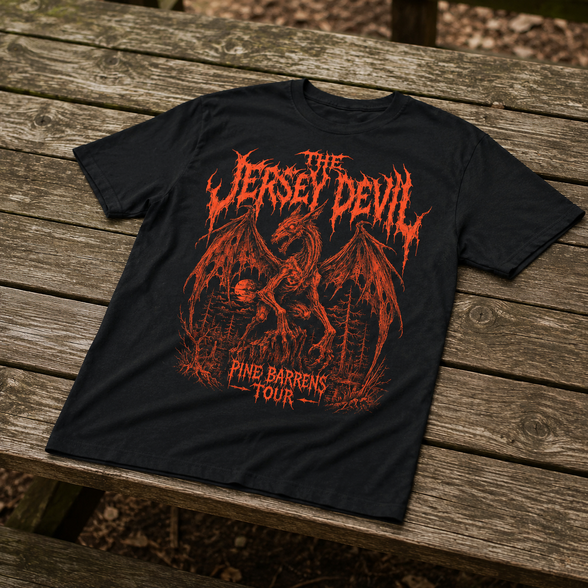 Wholesale ​Jersey Devil Pine Barrens Tour T-Shirt - Shady Front