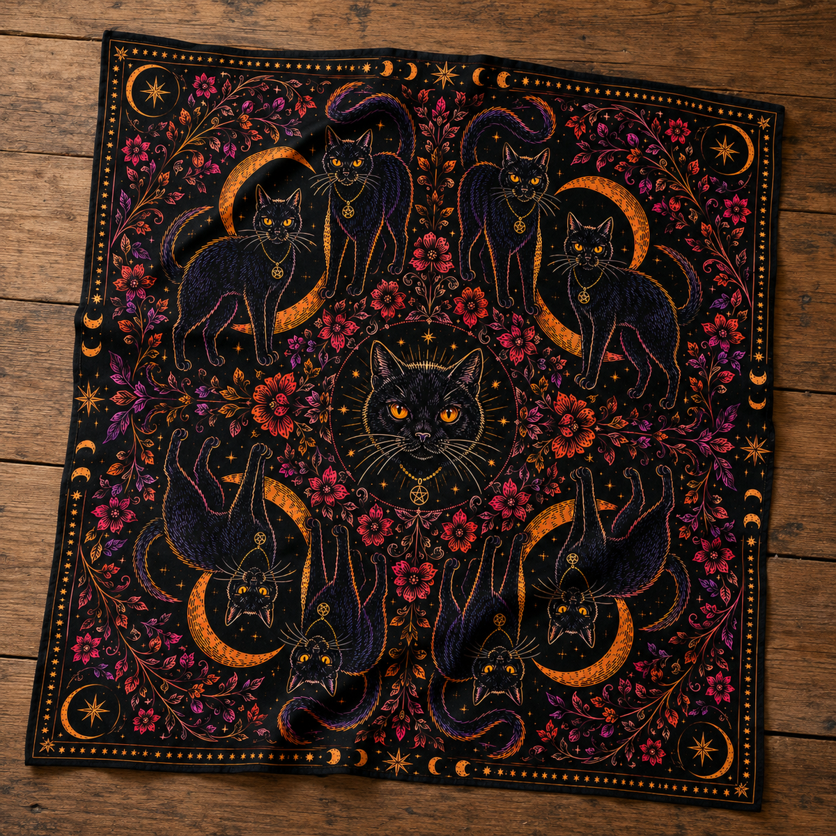 Wholesale ​Nine Lives Bandana - Shady Front