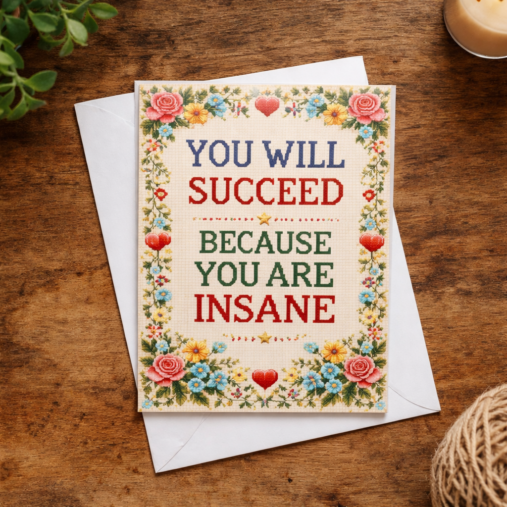 Wholesale ​You Will Succeed Because You're Insane Card - Shady Front