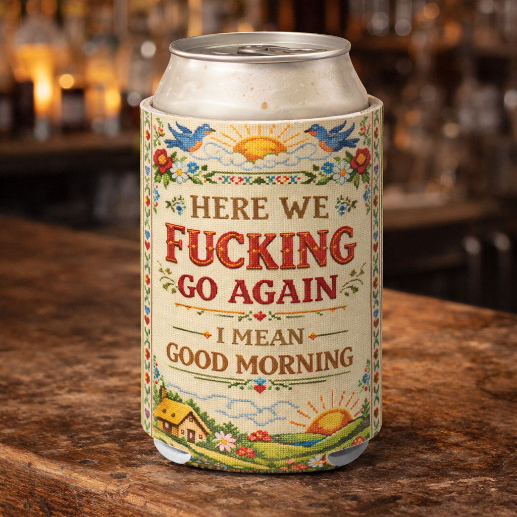 Wholesale ​Here We Go Again Can Cooler - Shady Front
