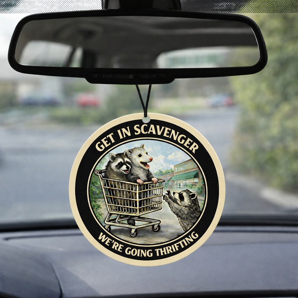 Wholesale ​Get in Scavenger, We're Going Thrifting Air Freshener - Shady Front