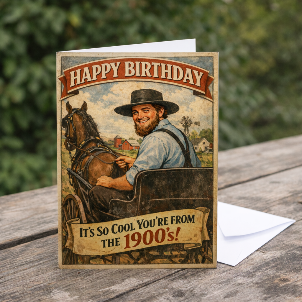 Wholesale ​It's So Cool You're From the 1900's Birthday Card - Shady Front