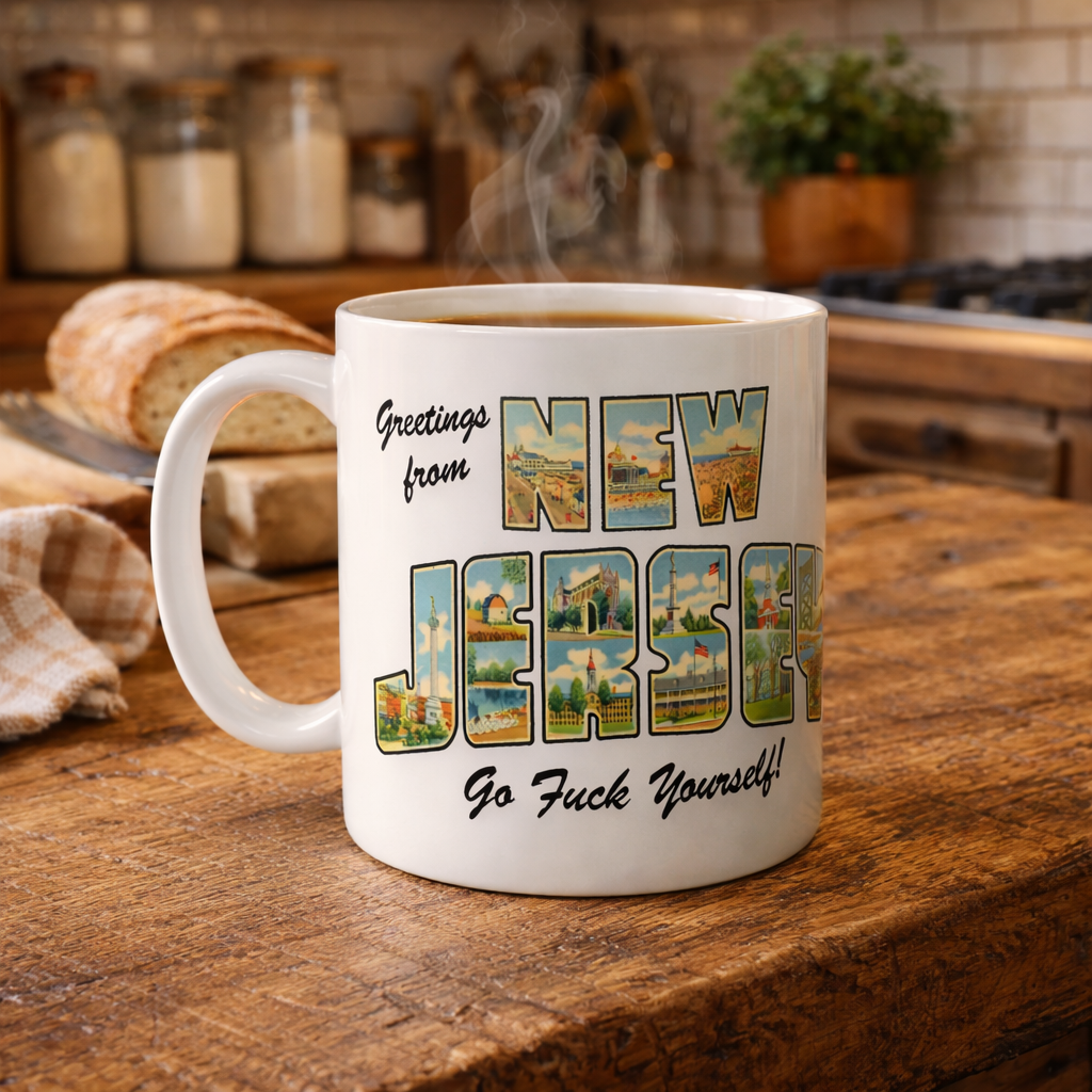 Wholesale ​Greetings from New Jersey Mug - Shady Front