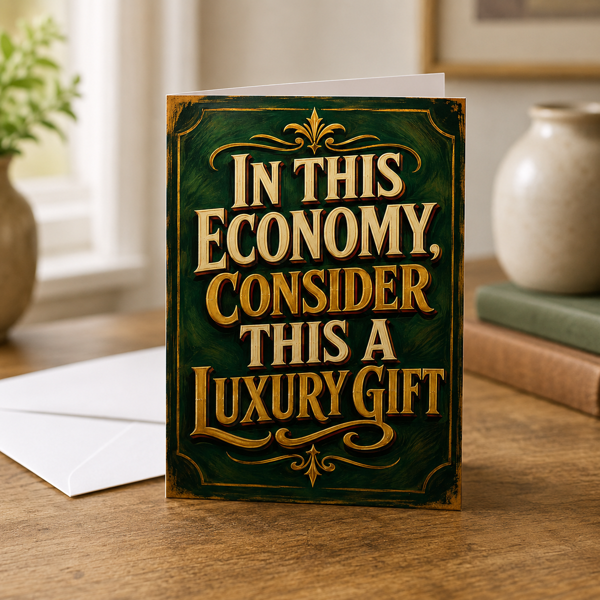 Wholesale ​Consider this a Luxury Gift Greeting Card - Shady Front