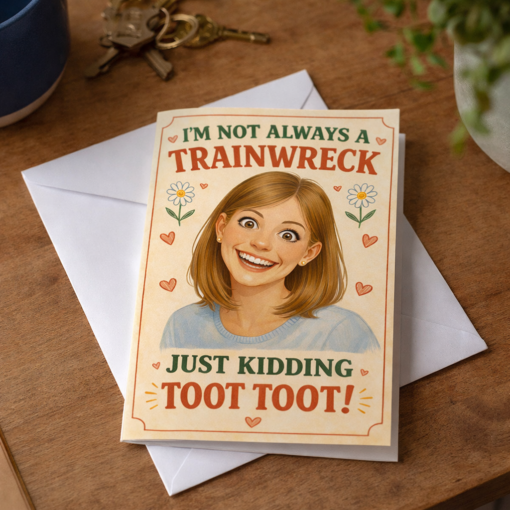 Wholesale ​I'm Not Always a Trainwreck Greeting Card - Shady Front
