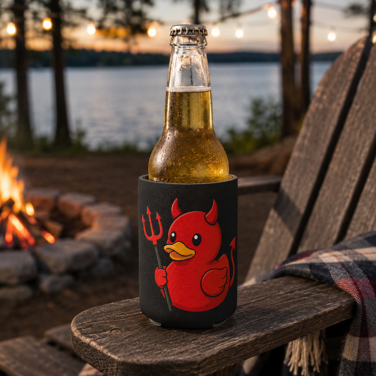 Wholesale ​Devil Duck Can Cooler - Shady Front