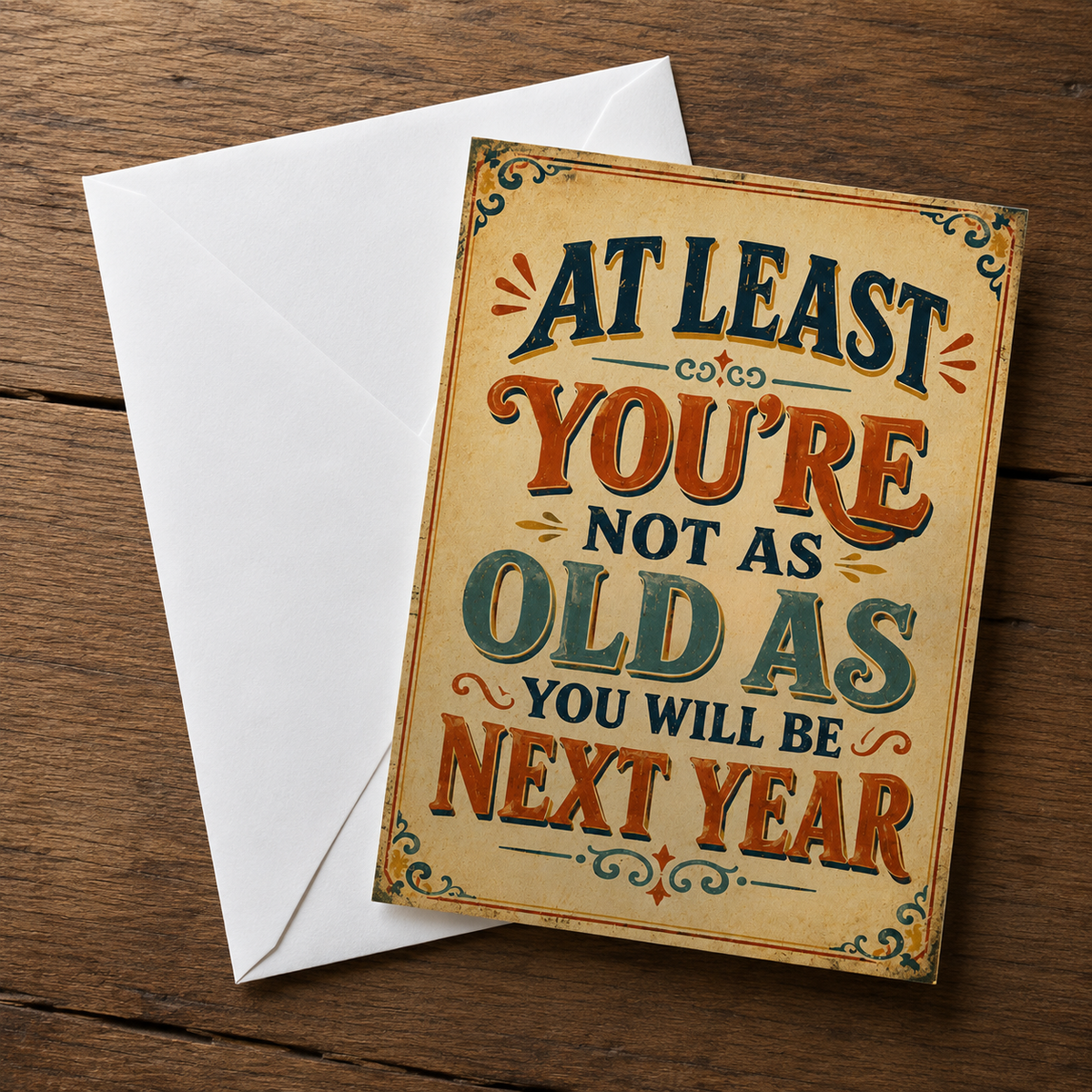 Wholesale ​You're Not as Old as You Will Be Next Year Birthday Card - Shady Front